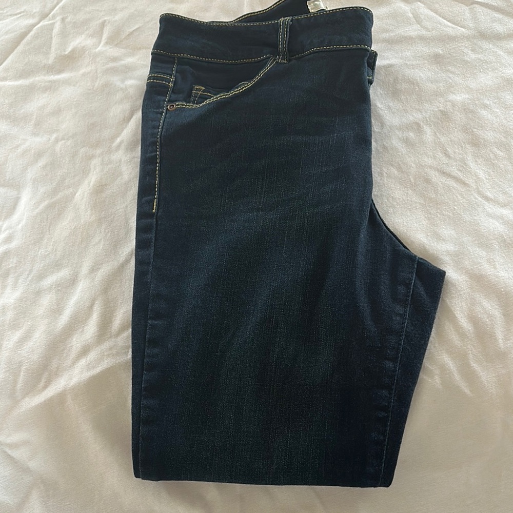 Kate & Sam dark blue skinny stretch jeans real pockets front and back
